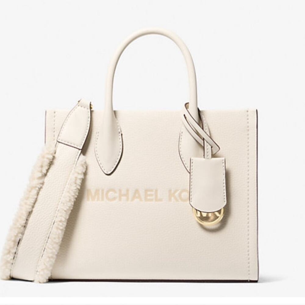 Michael Kors Mirella Small Pebbled Leather Crossbody Bag NWT - Picture 3 of 5